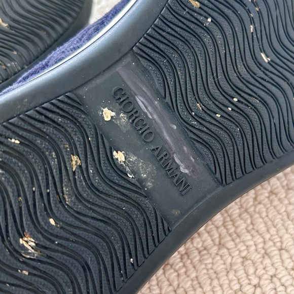Authentic Blue Suede Giorgio Armani Sneaker. Size 9 - Picture 5 of 7